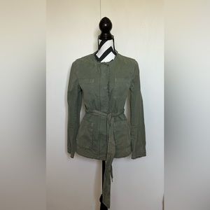 Banana Republic Green Trench Coat